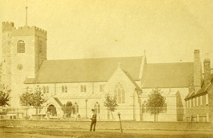 United Kingdom Luton Church Old CDV Photo Taylor 1865