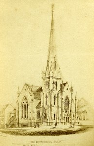 United Kingdom Luton Church Old CDV Photo Taylor 1865