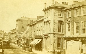 United Kingdom Luton Animated Street Old CDV Photo Taylor 1865