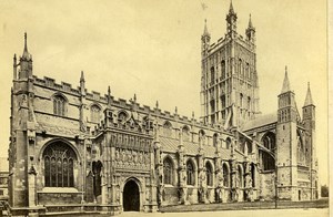 United Kingdom Gloucester Cathedral Old CDV Photo Bedford 1865