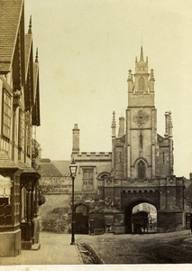 United Kingdom Warwick East Gate Old CDV Photo Bedford 1865