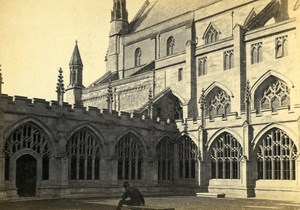 United Kingdom Worcester Cathedral Old CDV Photo Bedford 1865