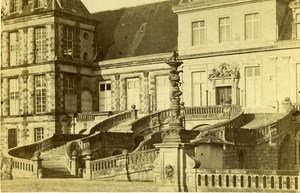 France Fontainebleau castle Old CDV Photo Ladrey 1865