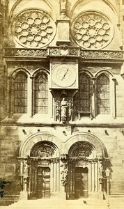 France Strasburg Cathedral Old CDV Photo Fietta 1865