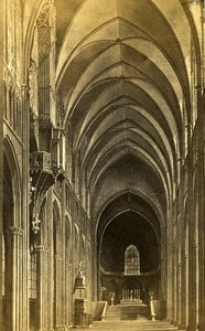 France Strasburg Cathedral Old CDV Photo Fietta 1865