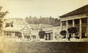 Germany Baden Restaurant Conversation House Old CDV Photo Hale 1865