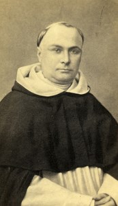 France Paris Catholic Religion Monk Dominican ? Old CDV Photo Petit 1865