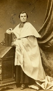 France Paris Catholic Religion Jean Marie Becel Old CDV Photo Petit 1865