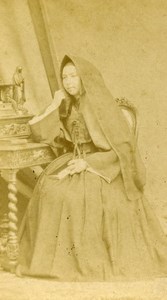 France Toulouse Religion Nun Old CDV Photo Provost 1875