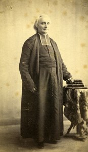 France Jean Dours Bishop of Soissons Old CDV Photo Anonymous 1865