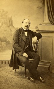 France Mayenne Figure Joseph Belorgey Granville ? Old CDV Photo Delintraz 1865