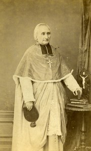 France Saint Quentin Bishop Jean Dours Old CDV Photo Hendricks 1865