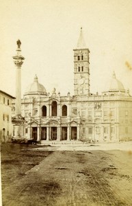 Italy Roma Church Santa Maria Maggiore Old CDV Photo 1870