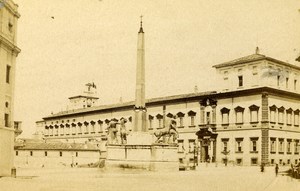 Italy Roma Place of Quirinale Old CDV Photo 1870
