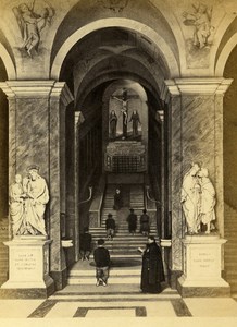 Italy Roma Holy Stairs Scala Sancta Old CDV Photo 1870