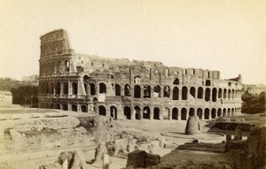 Italy Roma Coliseum Old CDV Photo 1870