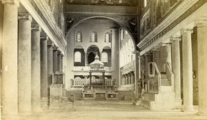 Italy Roma Church of San Lorenzo Old CDV Photo 1870