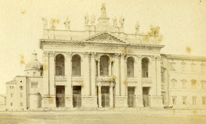 Italy Roma Church San Giovanni Old CDV Photo 1870