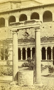 Italy Roma Well of Samaritan Old CDV Photo 1870