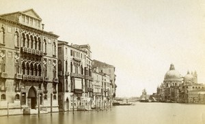 Italy Venezia Grande Canale Old CDV Photo 1870