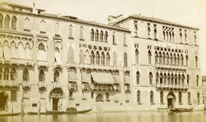 Italy Venezia Palace Foscari Old CDV Photo 1870