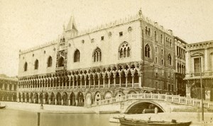 Italy Venezia Palace of Doges Old CDV Photo 1870
