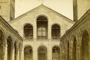 Italy Torino Cloister of San Giovanni Old CDV Photo Brogi 1870