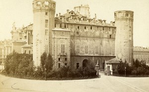 Italy Torino Palazzo Madama Old CDV Photo Sommer 1870