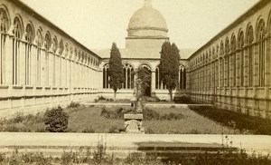 Italy Pisa Campo Santo Old CDV Photo Brogi 1870