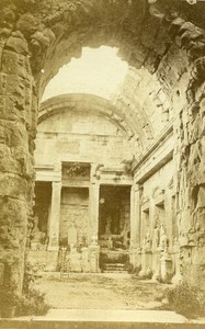 France Nimes Diana temple Old CDV Photo 1870