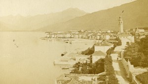 Italy Sallanza Panorama Old CDV Photo Noack 1870