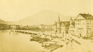 Switzerland Geneva Old CDV Photo 1870