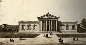 Germany Munich Glyptothek Old CDV Photo 1870