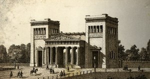 Germany Munich Propylaen Old CDV Photo 1870