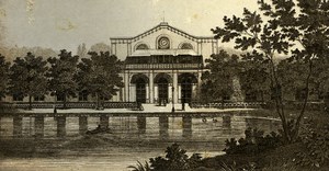 Germany Munich Gardens Old CDV Photo 1870