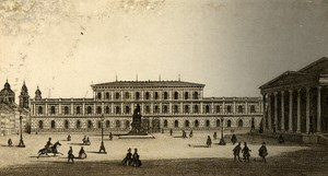 Germany Munich Max Josephs Place Old CDV Photo 1870