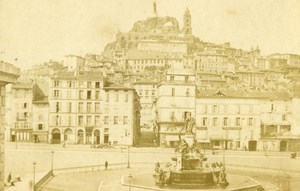 France Puy en Velay Auvergne General View Old CDV Photo 1870