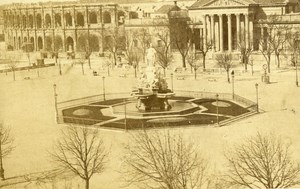 France Nimes Esplanade Old CDV Photo 1870