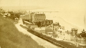 France Trouville view taken from Calvary Old CDV Photo 1870