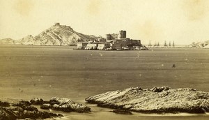 France Marseille If Castle Old CDV Photo 1870