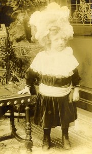 France Girl Children Fashion Old CDV Photo 1890