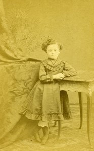 France Douai Children Fashion Old CDV Photo Cebe 1890