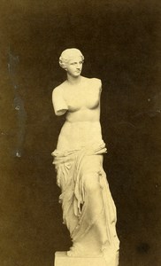 France Paris Venus of Milo Old CDV Photo 1870