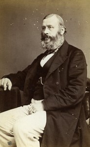 English Politician Economist London Thorold Rogers Old CDV Photo Sawyer 1865