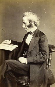 English Jurist Statistician London Leone Levi Old CDV Photo Sawyer 1865