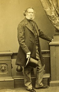English Politician Lord Edward Smith Stanley Earl of Derby CDV Photo Mayall 1865