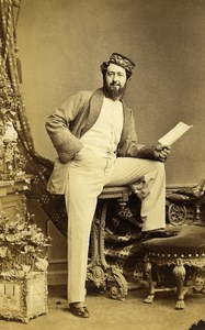 English Theater London Actor George Vinning Old CDV Photo Southwell 1865