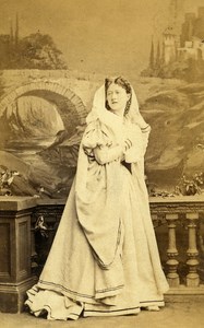 English Theater London Actress Kate Terry Old CDV Photo Southwell 1865