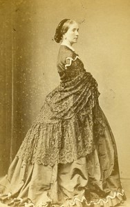 French Aristocracy Paris Baroness Mallet de Chauny Old CDV Photo Bayard 1860