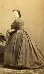 French Aristocracy Paris Alice Byasson Old CDV Photo Disderi 1870
